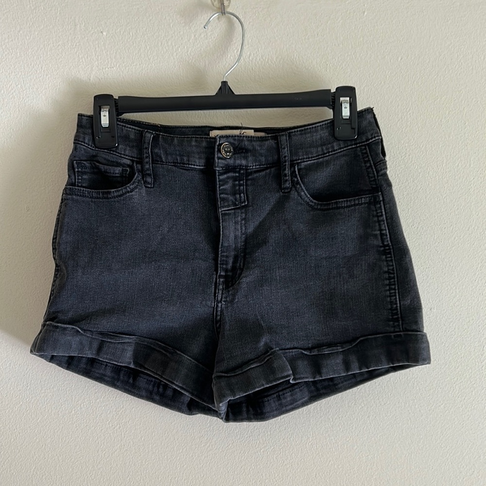 Black Hollister Jean Shorts